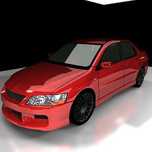 3dsmax mitsubishi lancer evo