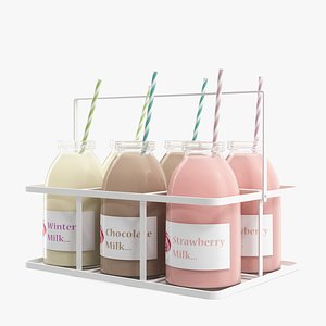 3d milk bottles