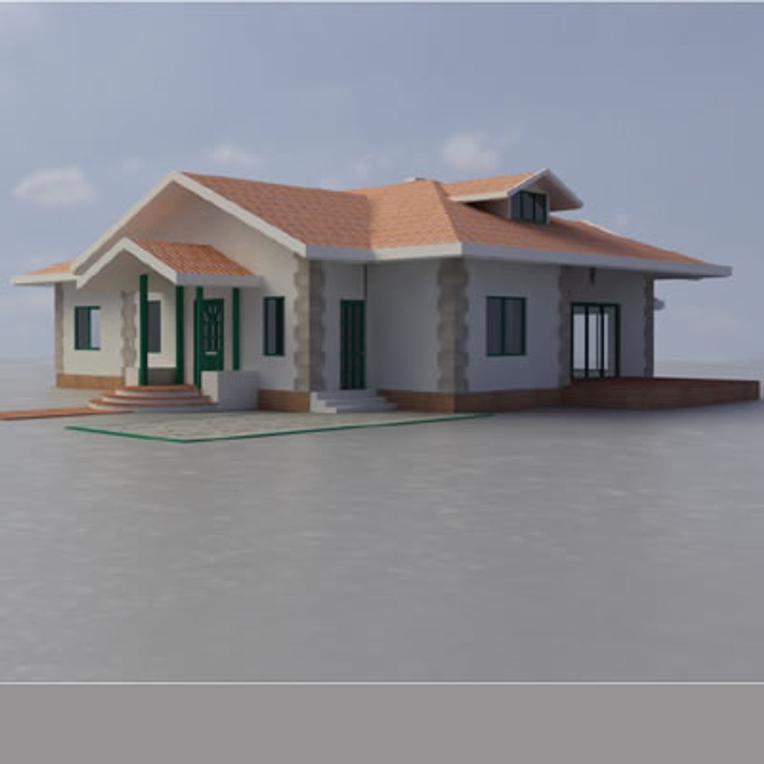 House Interior Exterior 3d Model
