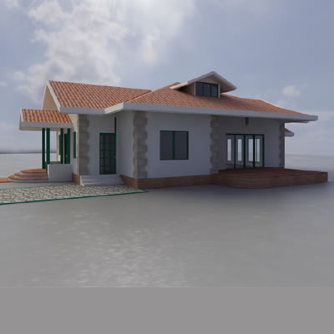 House Interior Exterior 3d Model