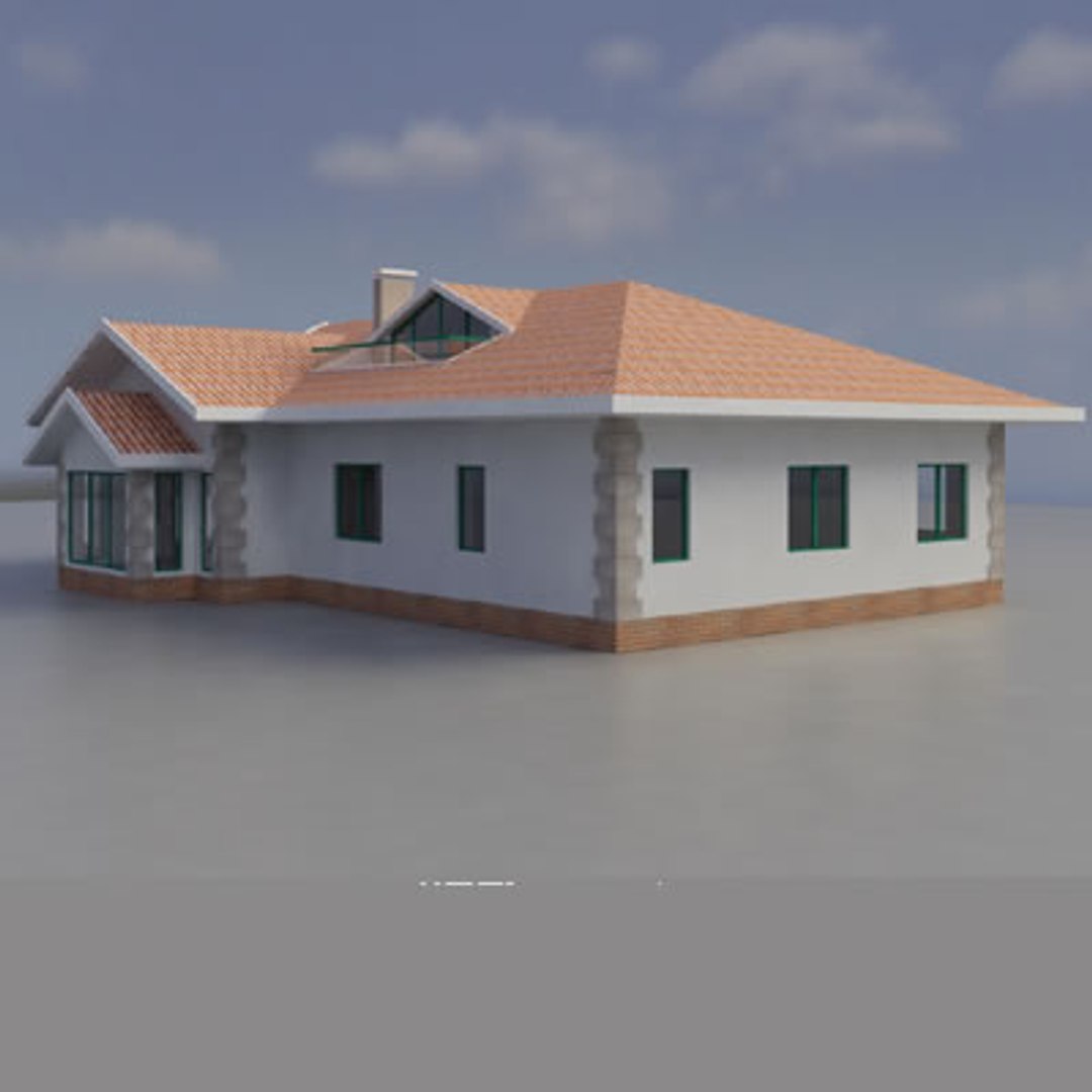 House Interior Exterior 3d Model