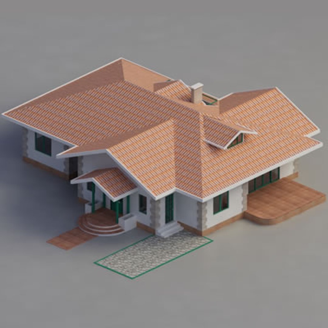 House Interior Exterior 3d Model