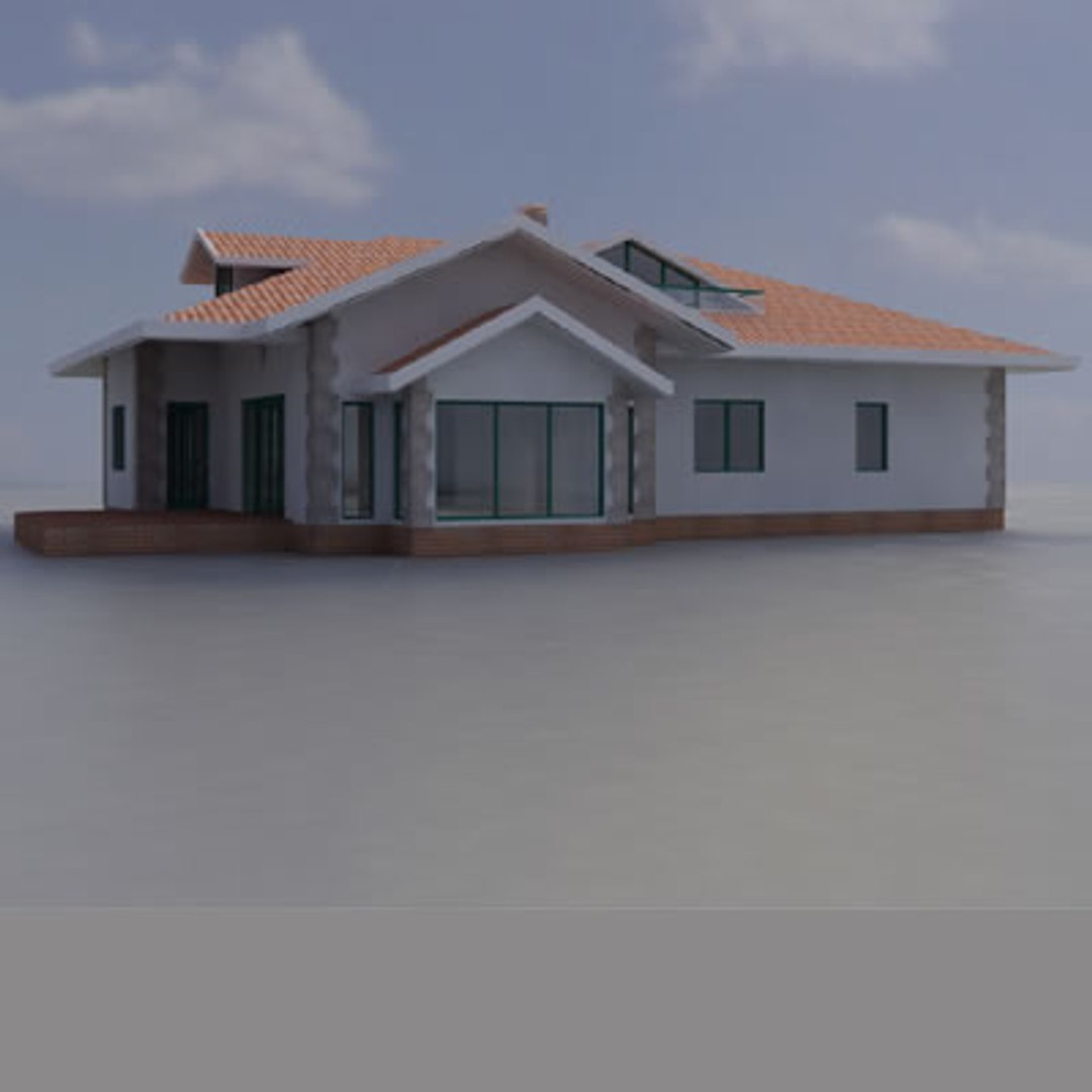 House Interior Exterior 3d Model