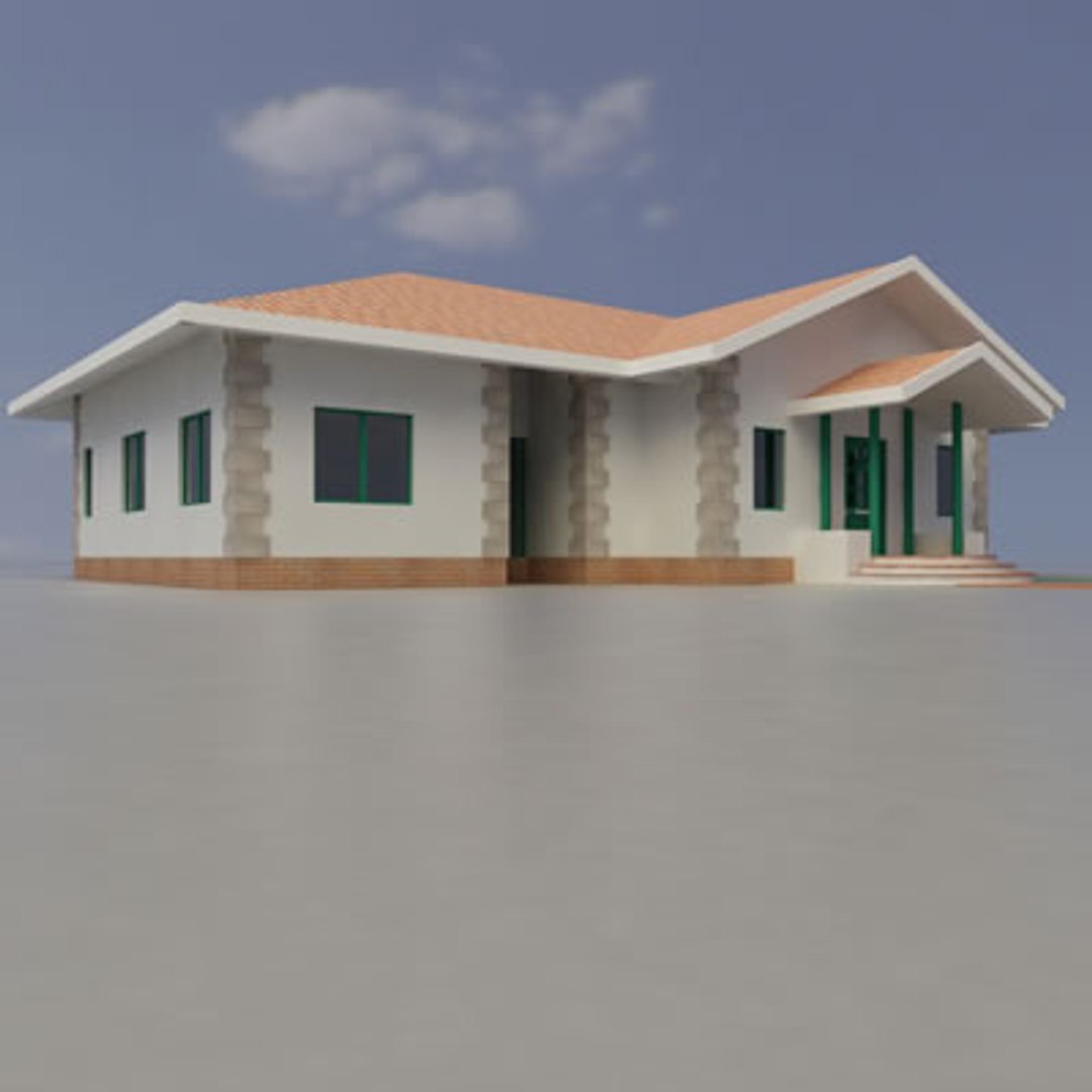 House Interior Exterior 3d Model