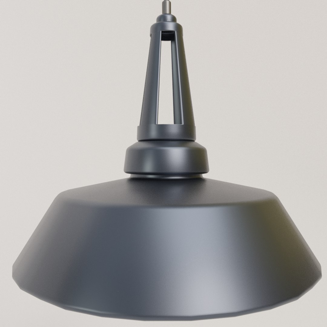 Industrial Pendant Lamp 3D Model TurboSquid 1436442   0004 