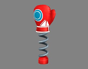 Cartoon spring gloves - Trick toy