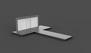 3D Fashion runway 04 3D model model