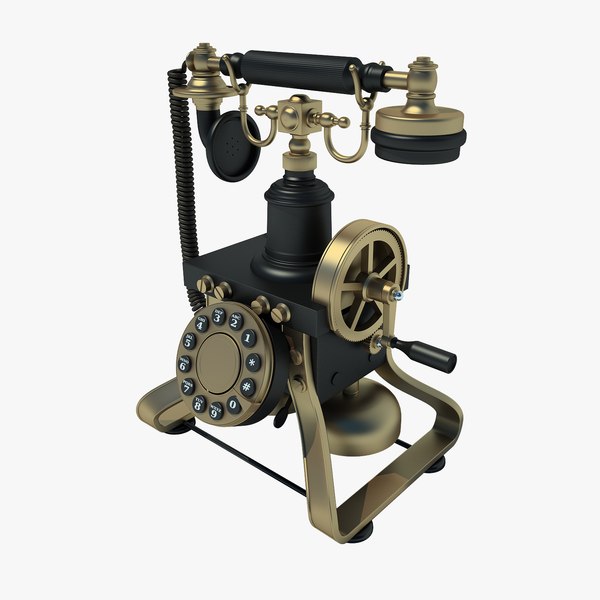 3d retro phone model