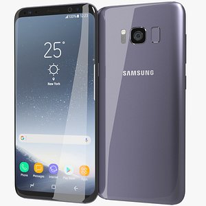 3D realistic samsung galaxy s8 model