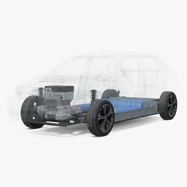 3D model nissan leaf 2019 engine