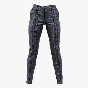 Full Front Laced Leather Pants Remastered