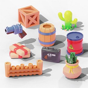 Stylized Game Asset Pack 3D