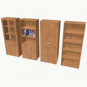 Bookcases 3D model