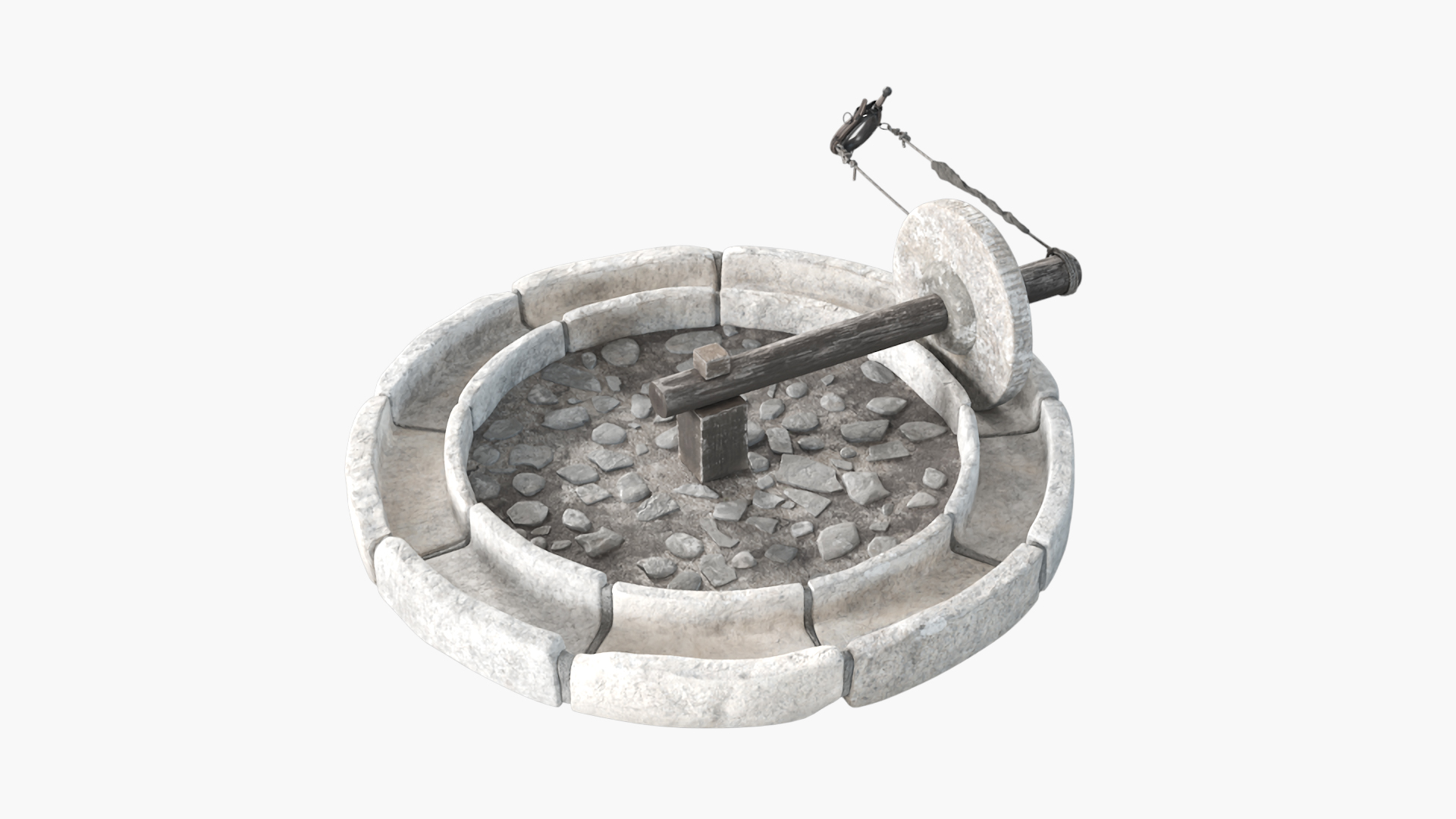 3D Mill Stone Harness Gray - TurboSquid 2325079