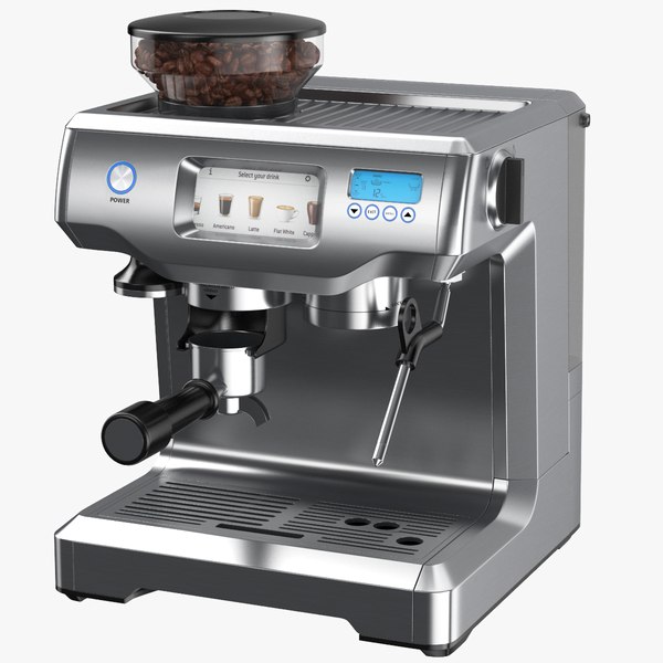 3D model Detailed Espresso Coffee Maker Machine