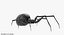 black widow spider rigged 3D
