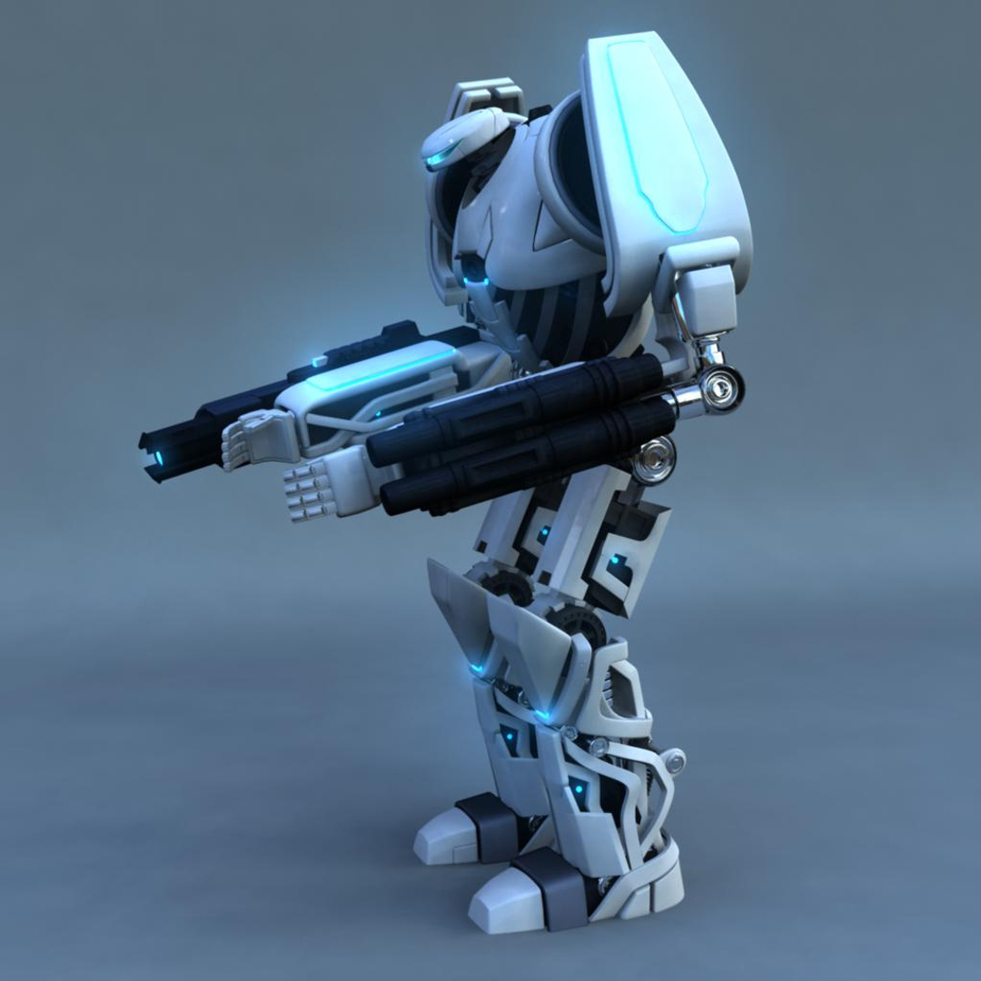modelo 3d Modelo de Robot Rigged - TurboSquid 1236797