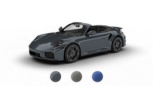Porsche 911 Carrera Turbo S Cabriolet 2026 3d model 3D model