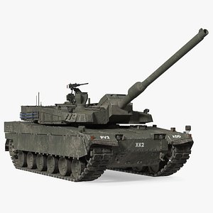 K2 Black Panther Tank Dirty Rigged