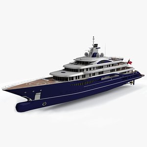 tis luxury yacht lurssen 3D
