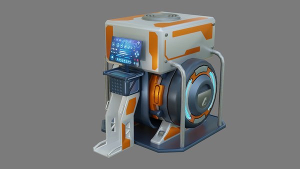 Sci-Fi Computer - Low Poly - Game Ready - PBR 3D model - TurboSquid 1997333