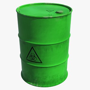 Toxic Waste Barrel 3D Model