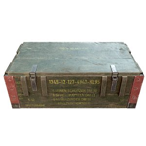 Wooden Crate 3D
