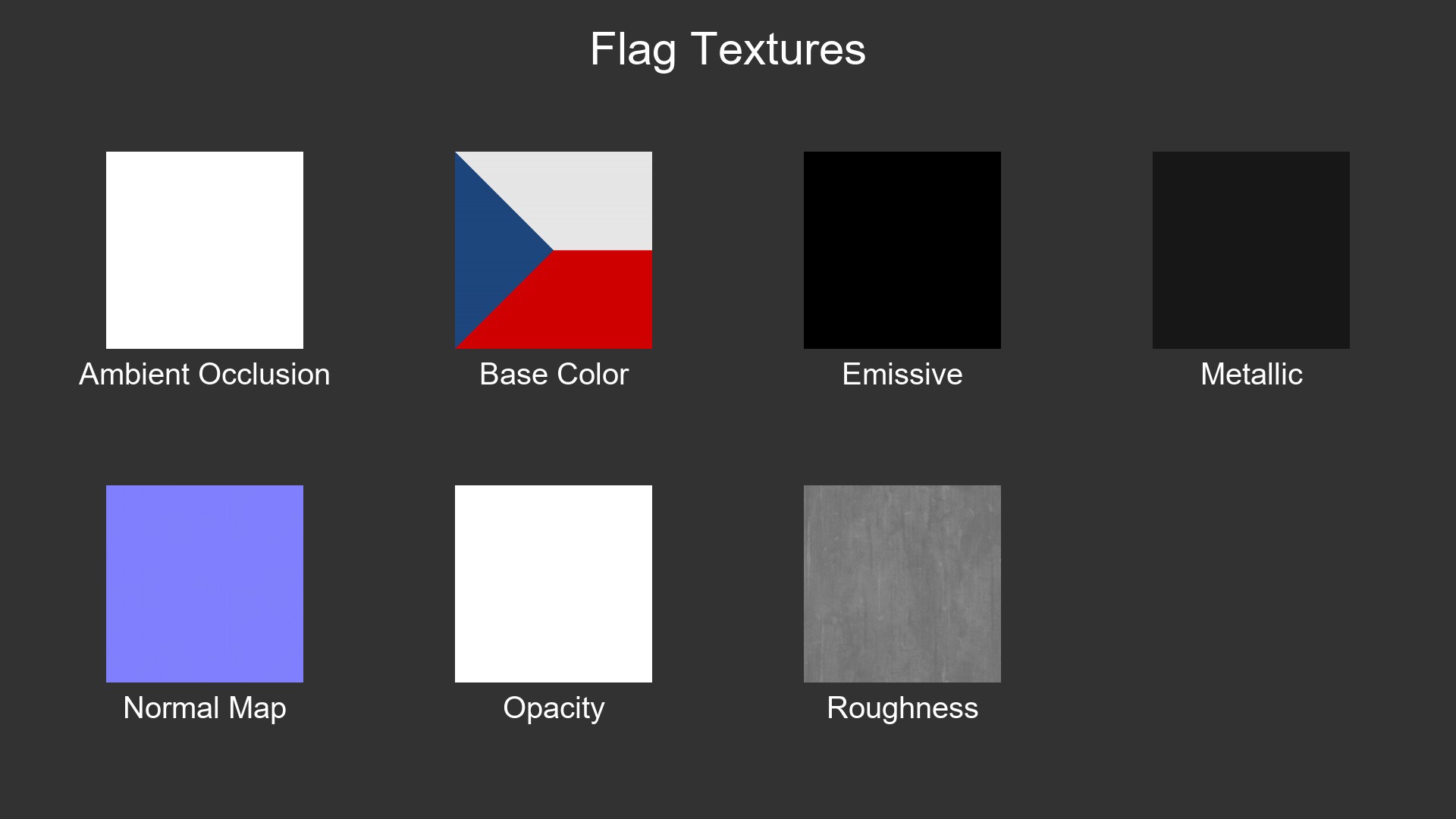 Czech Republic Cloth Flag Wall Mount 3D https://p.turbosquid.com/ts-thumb/vy/KH31Ze/OU/flag_textures/png/1771151908/1920x1080/fit_q87/10373bc51b7a73d6d6d7b1be05f0e93bc34770d4/flag_textures.jpg