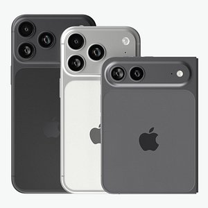 3D Apple iPhone 18 Pro Max iPhone 18 Pro and iPhone Fold model