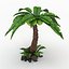 cartoon palm tree 3d model