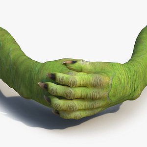 Goblin Hands Pose 4 3D Model