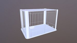 Dog Cage 3D model
