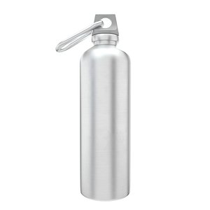 Reusable aluminium water gray bottle