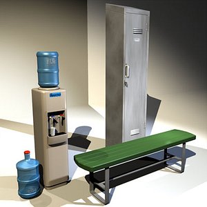3d locker water cooler 01