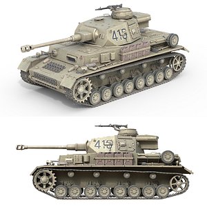 Panzer IV German Medium Tank 3D