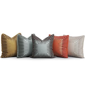 decorative cushions set 1 3D model