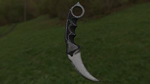 3ds max karambit knife