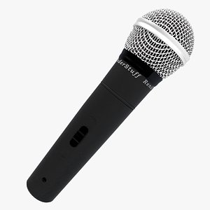 free basic microphone 3d model