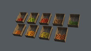 Medieval Shop Food 3D model