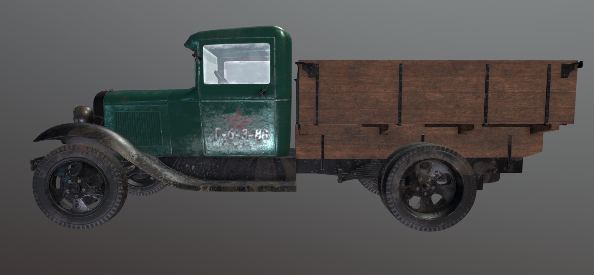 3D Truck Gaz-aa - TurboSquid 1610339