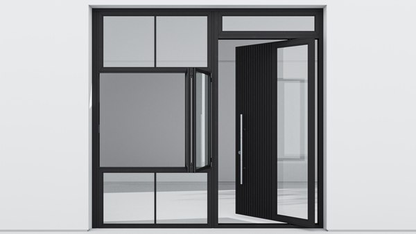Aluminium door 2573Dモデル - TurboSquid 2048233