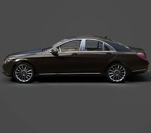 Mercedes-Benz S500 W221 - Optimized Luxury Sedan 3D model