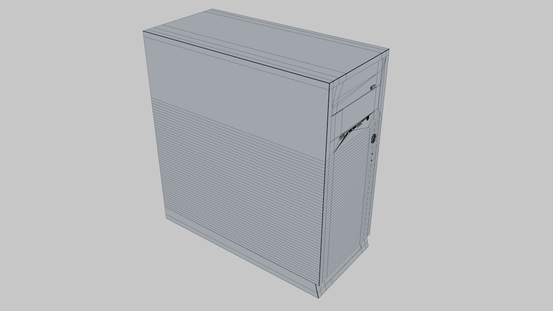 Pc case model TurboSquid 1342972