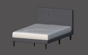 Upholstered bed 3D model
