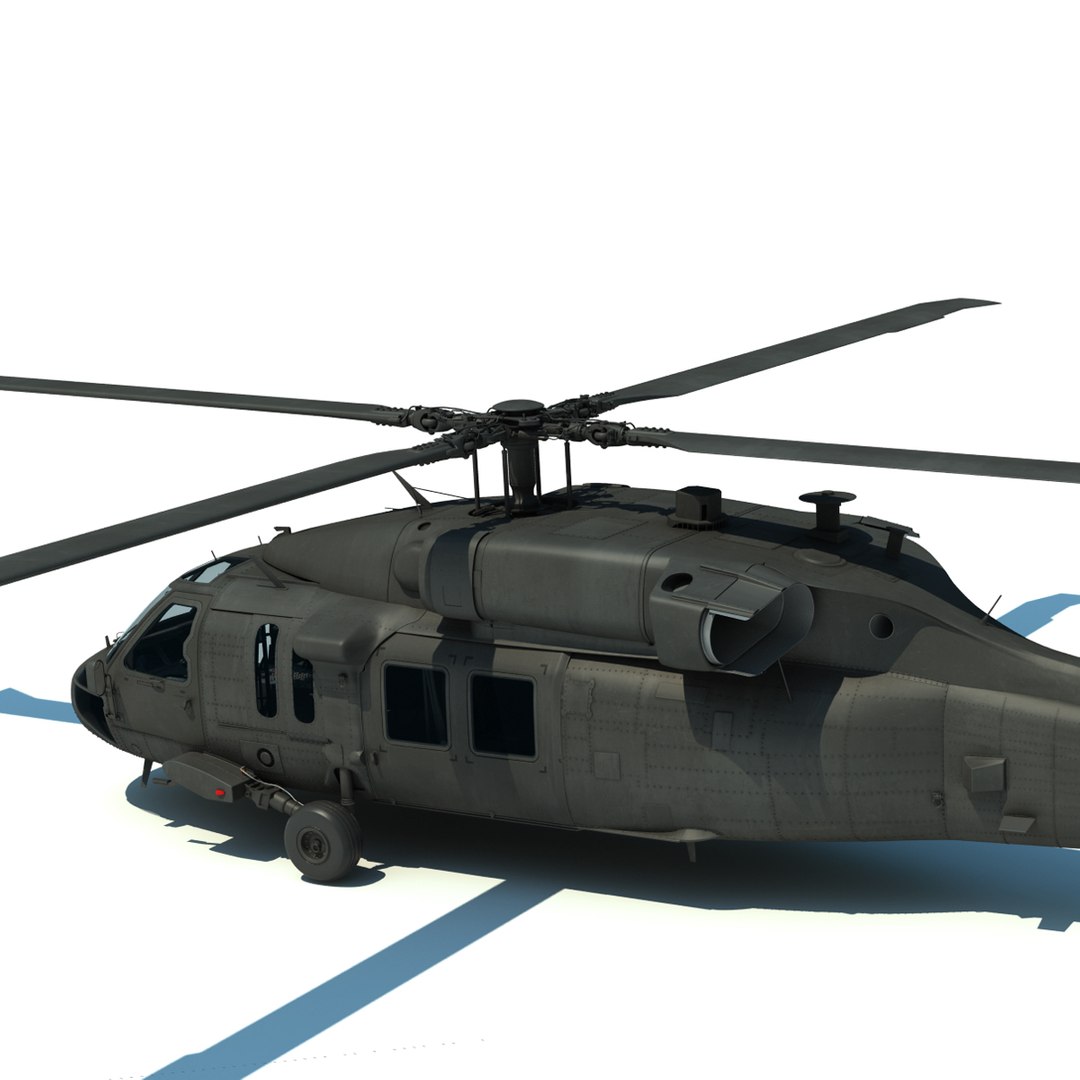 Uh-60m Blackhawk Military Helicopter Max