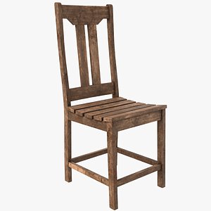 classic chair wood 3D model