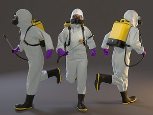 female biohazard suit acc model