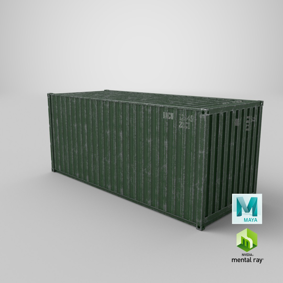 20Ft Cargo Container - Green - Dirty model https://p.turbosquid.com/ts-thumb/vz/0Zi7WK/Lx/stemcell_maya_mental_ray_render/png/1667393019/1920x1080/fit_q87/46ca5e4c2d0089c2599f16008c16cc5f3b5645ef/stemcell_maya_mental_ray_render.jpg
