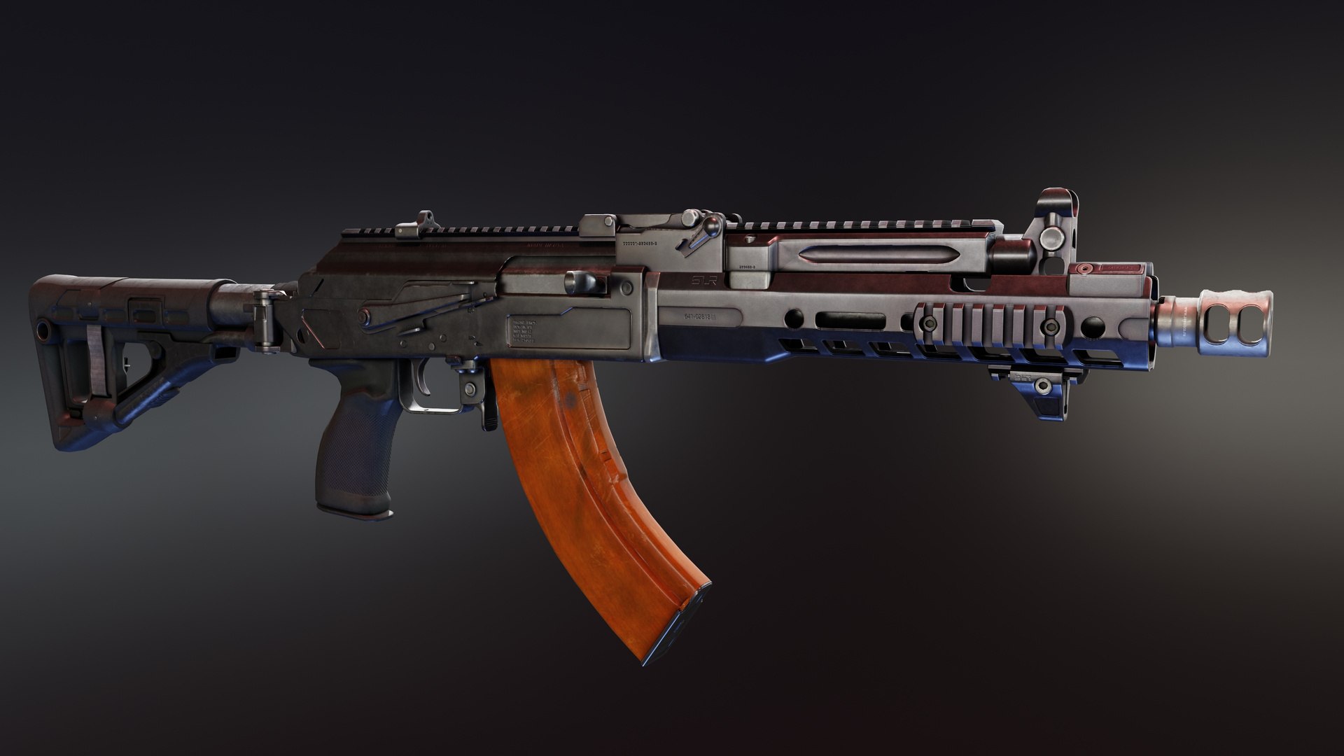 Custom AK MB47 Rifle Model - TurboSquid 1960332
