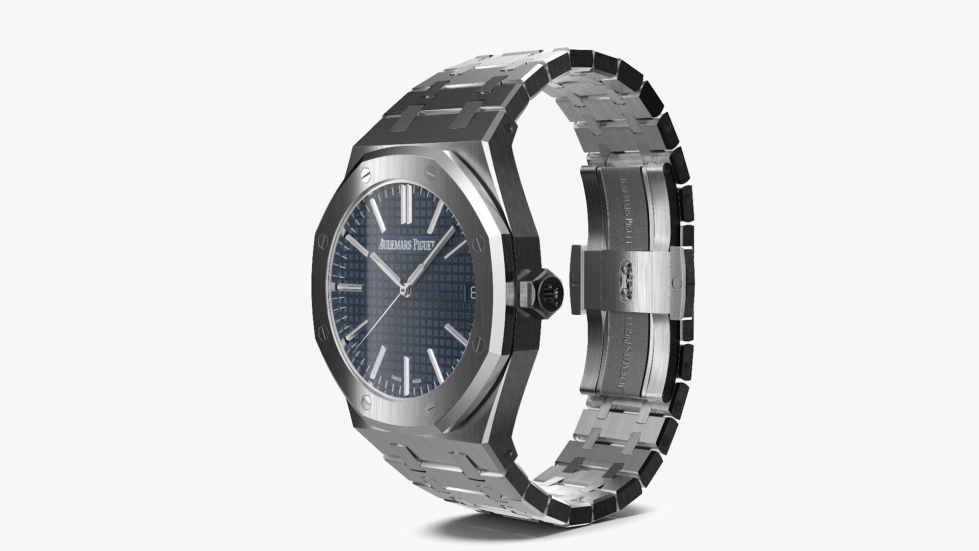 Audemars Piguet Royal Oak Bleu Nuit Nuage 50 White Gold 3D model preview